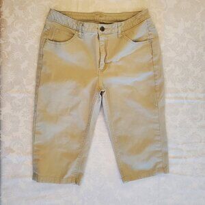 Riders by Lee Khaki Tan Capri Pants Size 14 Medium